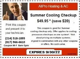 Cooling Season Discount Coupon