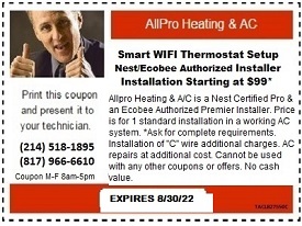 SMART WIFI THERMOSTAT COUPON