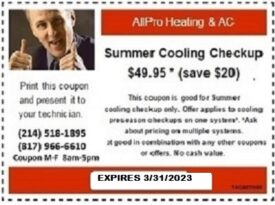 Cooling Season Checkup Discount